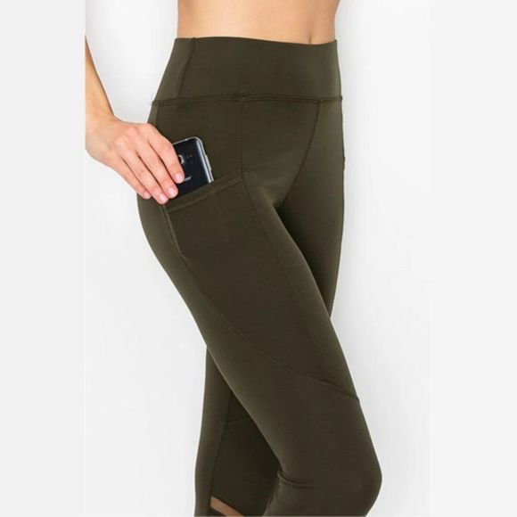 Calve Mesh Pocket Legging - Summer legging - fall legging - Pocket Legging - Picture 3 of 3